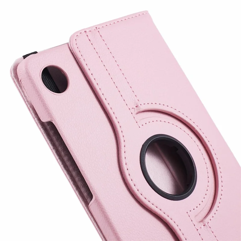 For Samsung Galaxy Tab A11 / A9 Case PU Leather Rotating Stand Tablet Cover - Pink