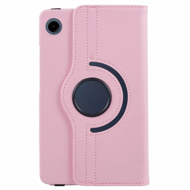 For Samsung Galaxy Tab A11 / A9 Case PU Leather Rotating Stand Tablet Cover - Pink