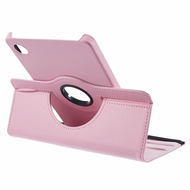 For Samsung Galaxy Tab A11 / A9 Case PU Leather Rotating Stand Tablet Cover - Pink