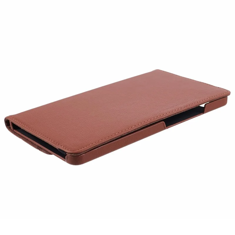 For Samsung Galaxy Tab A9 Case PU Leather Rotating Stand Tablet Cover - Brown