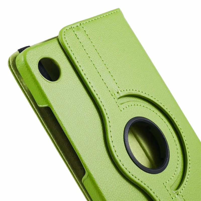 For Samsung Galaxy Tab A9 Case PU Leather Rotating Stand Tablet Cover - Green