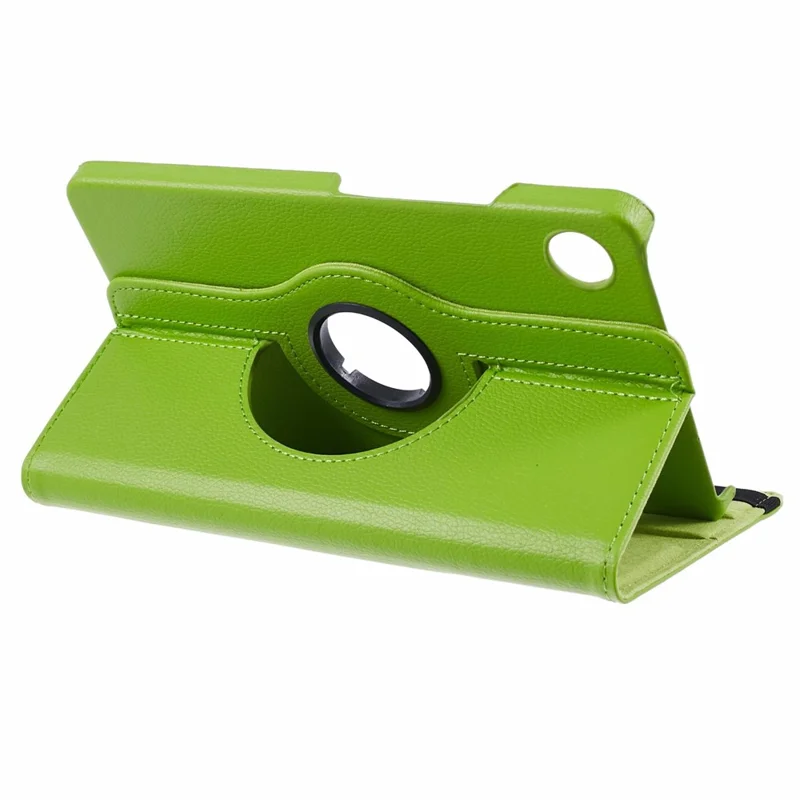 For Samsung Galaxy Tab A9 Case PU Leather Rotating Stand Tablet Cover - Green