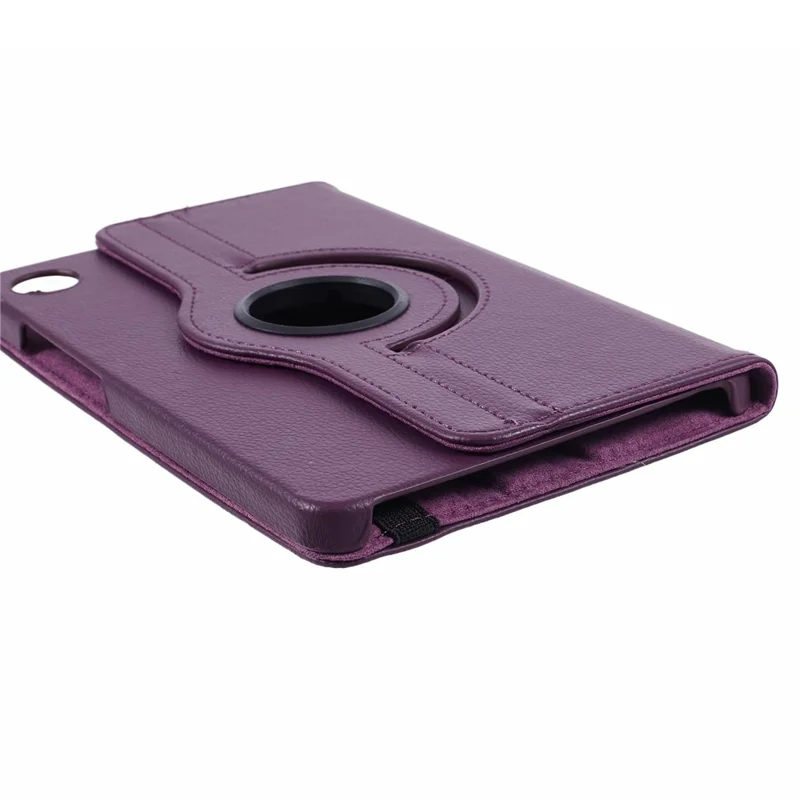 For Samsung Galaxy Tab A11 / A9 Case PU Leather Rotating Stand Tablet Cover - Purple