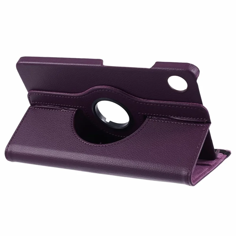 For Samsung Galaxy Tab A11 / A9 Case PU Leather Rotating Stand Tablet Cover - Purple