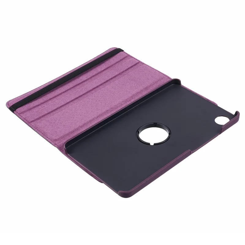 For Samsung Galaxy Tab A11 / A9 Case PU Leather Rotating Stand Tablet Cover - Purple