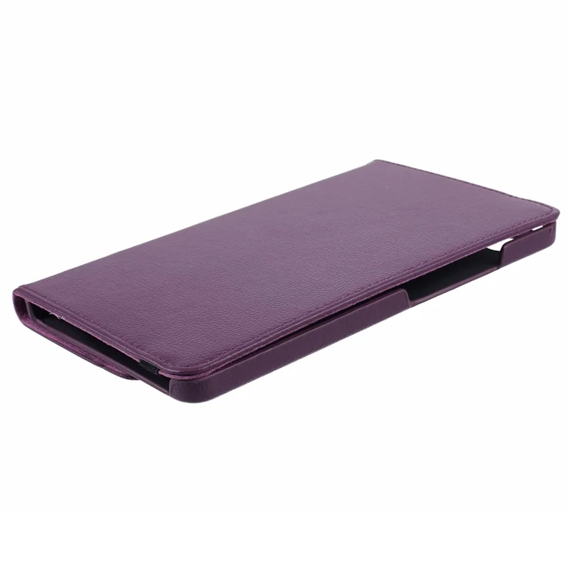 For Samsung Galaxy Tab A11 / A9 Case PU Leather Rotating Stand Tablet Cover - Purple