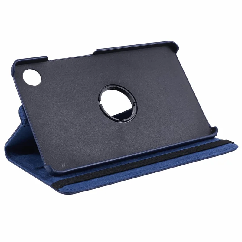 For Samsung Galaxy Tab A11 / A9 Case PU Leather Rotating Stand Tablet Cover - Dark Blue