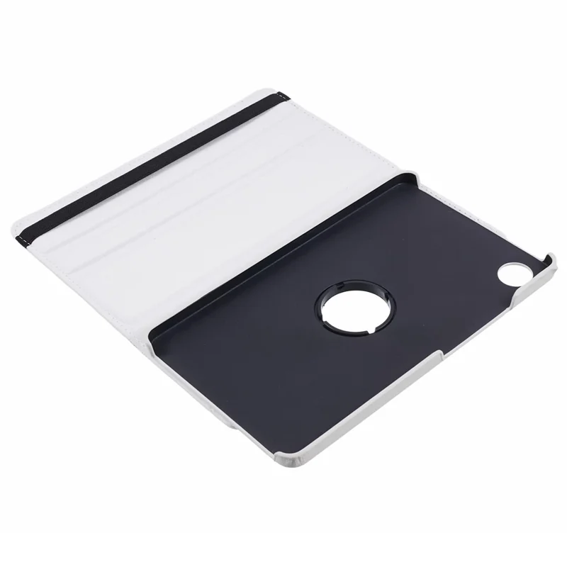 Pour Samsung Galaxy Tab A9 Case PU Cuir Rotatif Support Tablette Housse - Blanc