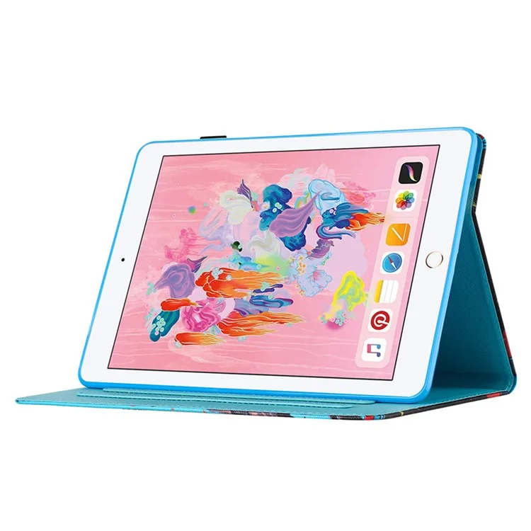 per ipad 10.2 (2019) /(2020) / ipad air 10,5 pollici (2019) / prove per tablet in pelle pro 10,5 pollici (2017) - gatto giallo