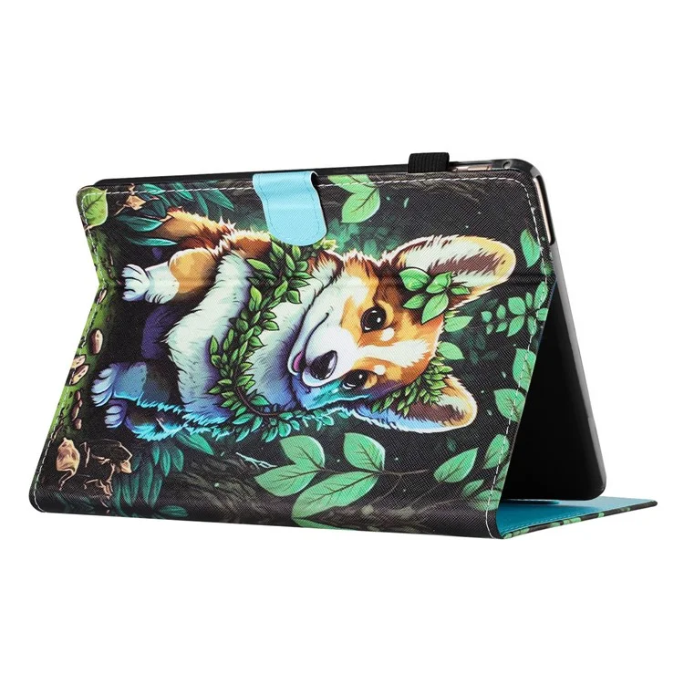 For Amazon Kindle Paperwhite 5 (2021) Case Stylish Pattern Leather Wallet E-reader Cover - Corgi