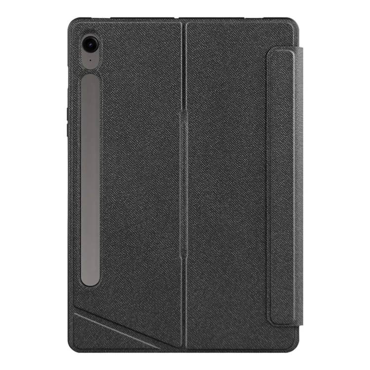Per Samsung Galaxy Tab S9 FE Custodia in Pelle + Tastiera Bluetooth con Retroilluminazione e Trackpad
