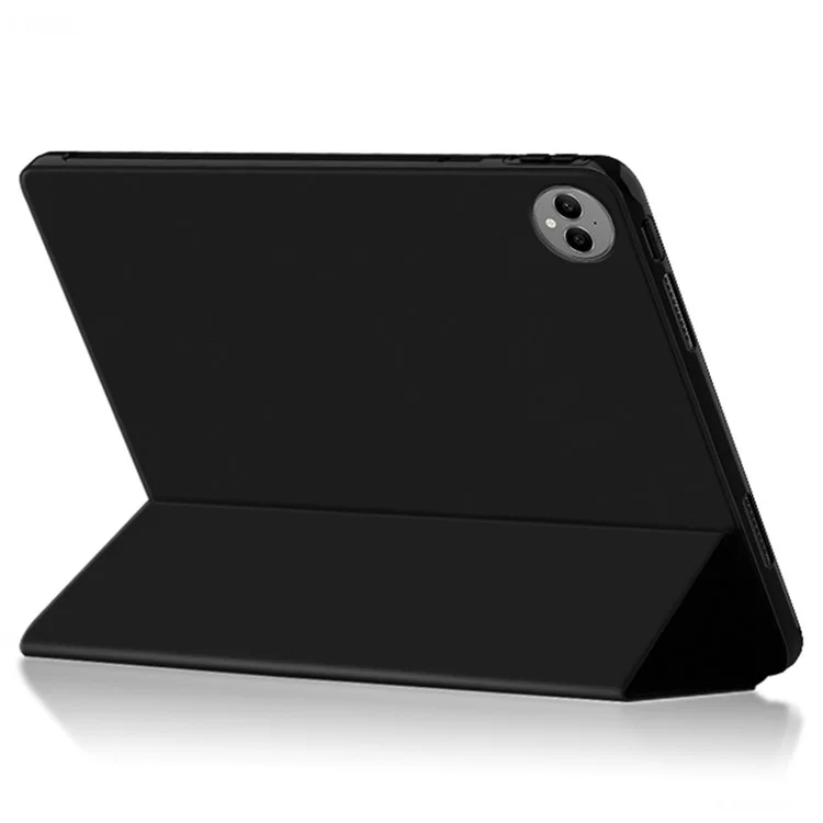 Pour Huawei MatePad Pro 13.2 Housse Étui en Cuir PU Trifold Stand Tablet Cover - Noir