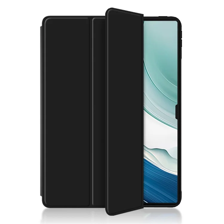 Pour Huawei MatePad Pro 13.2 Housse Étui en Cuir PU Trifold Stand Tablet Cover - Noir