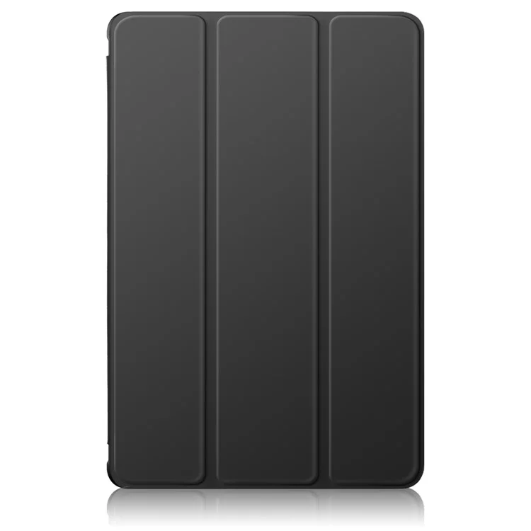 Для Samsung Galaxy Tab A9+ x210 x216 Чехол из кожи + TPU + акриловый трехстворчатый складной чехол-подставка - черный