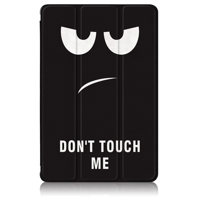 For Samsung Galaxy Tab A11+ / A9+ Case Tri-fold Stand Pattern Printing Tablet Cover - Don't Touch Me