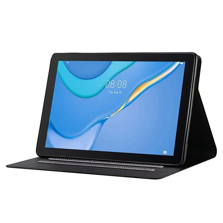 Staubdichte Tablettenhülle für Samsung Galaxy Tab A9+ Kartenhalter PU-Leder-Schale - Lila
