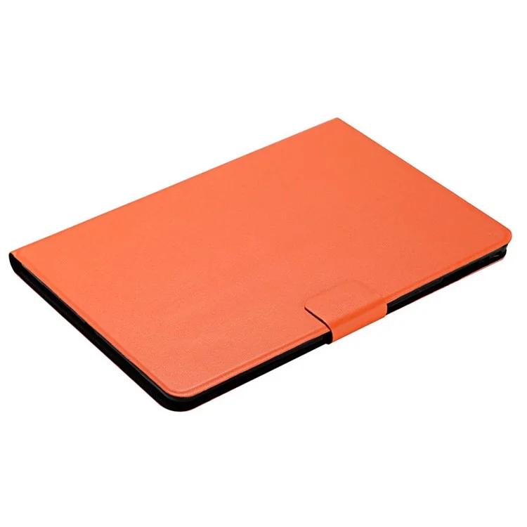 For Samsung Galaxy Tab A9 PU Leather Case Slim-Fit Card Holder Tablet Cover - Orange