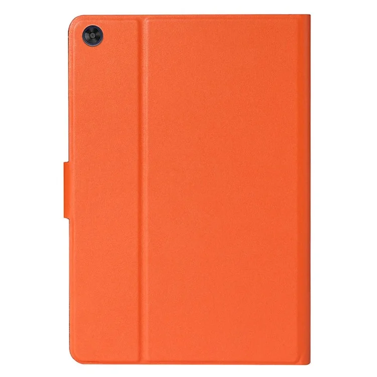 For Samsung Galaxy Tab A9 PU Leather Case Slim-Fit Card Holder Tablet Cover - Orange