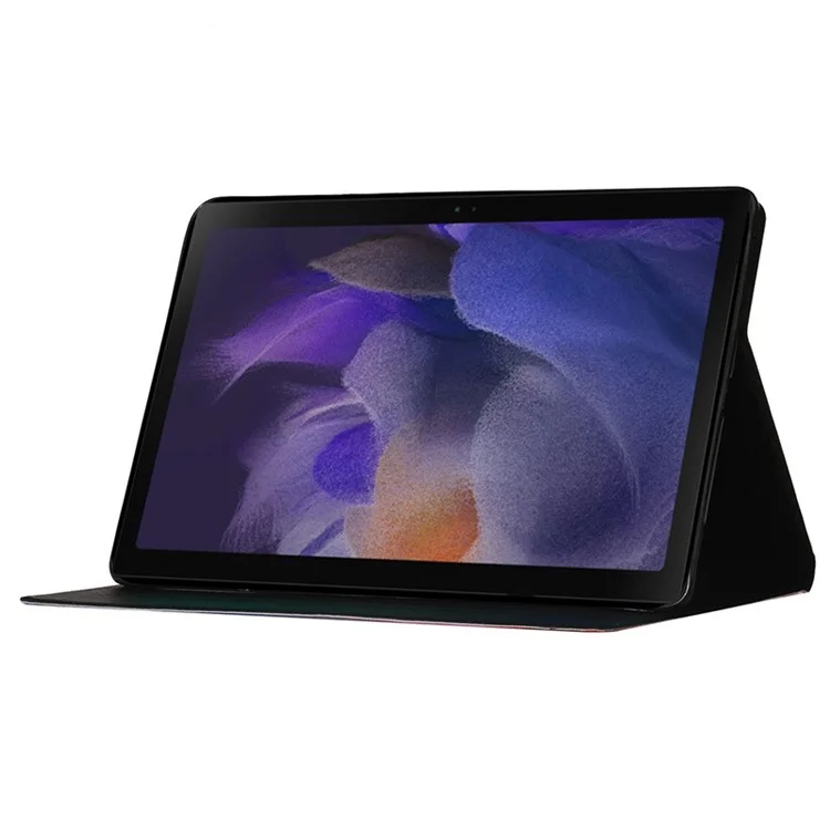 Pour Samsung Galaxy Tab A9 Case Pattern Impression Titulaire de carte Tablet Couverture en cuir - Marguerite