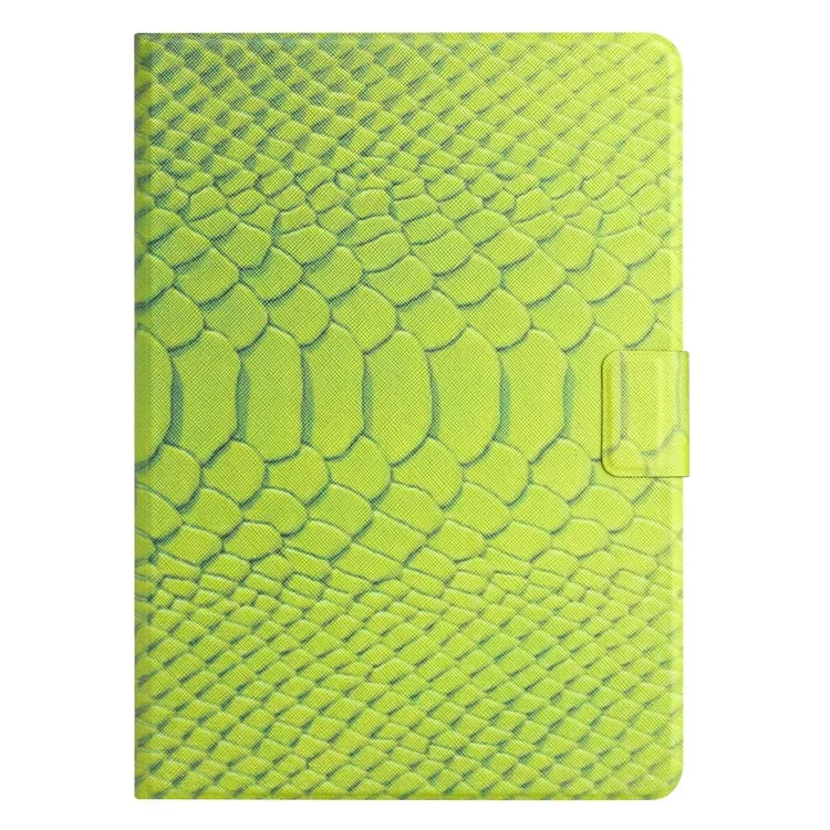 Für Samsung Galaxy Tab A9 Pattern Folio Case Smart PU Leder Tablet Cover - Grünes Krokodil-Muster