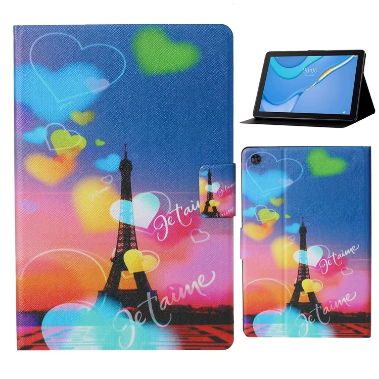 For Samsung Galaxy Tab A9 Case PU Leather Stand Tablet Cover - Tower