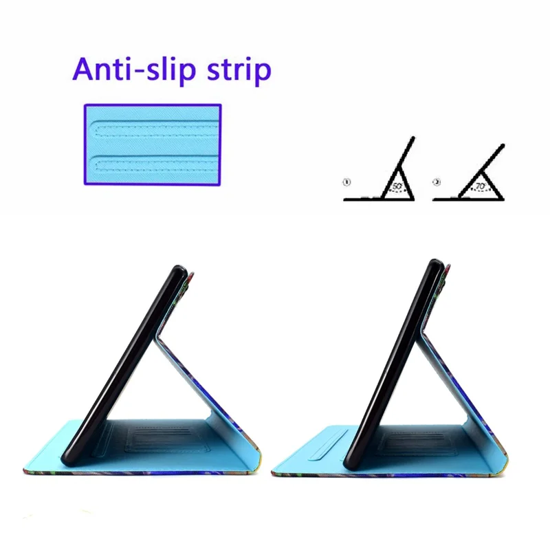 For Samsung Galaxy Tab A9 Case Pattern Printing Stitching Leather Tablet Cover - Owl