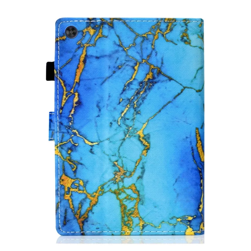 Para Samsung Galaxy Tab A9+ Case Pattern Printing Tablet Cover con tarjetero - Mármol