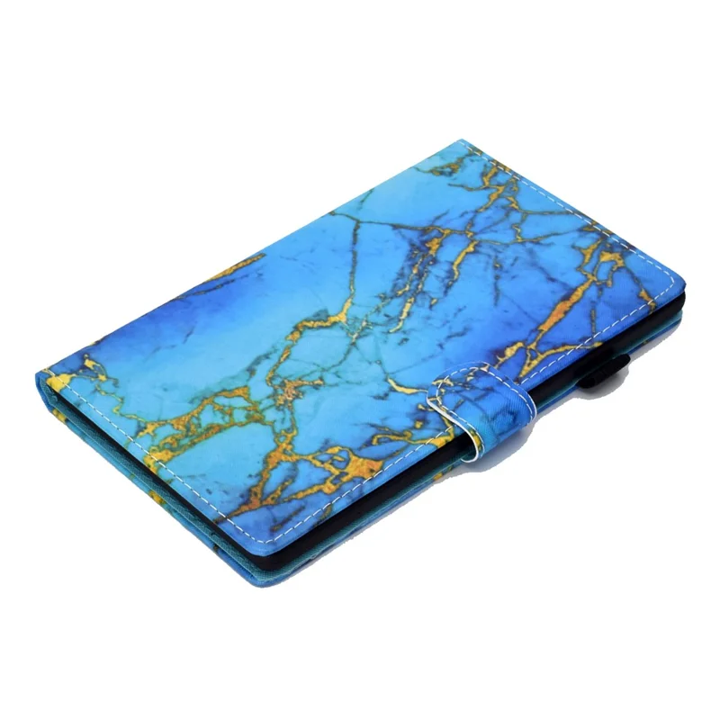 Para Samsung Galaxy Tab A9+ Case Pattern Printing Tablet Cover con tarjetero - Mármol