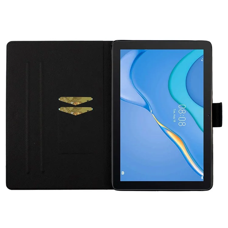Für Samsung Galaxy Tab A9+ Case PU-Leder-Muster-Druckerei-Tablet-Cover - 8-Shape Starry Sky