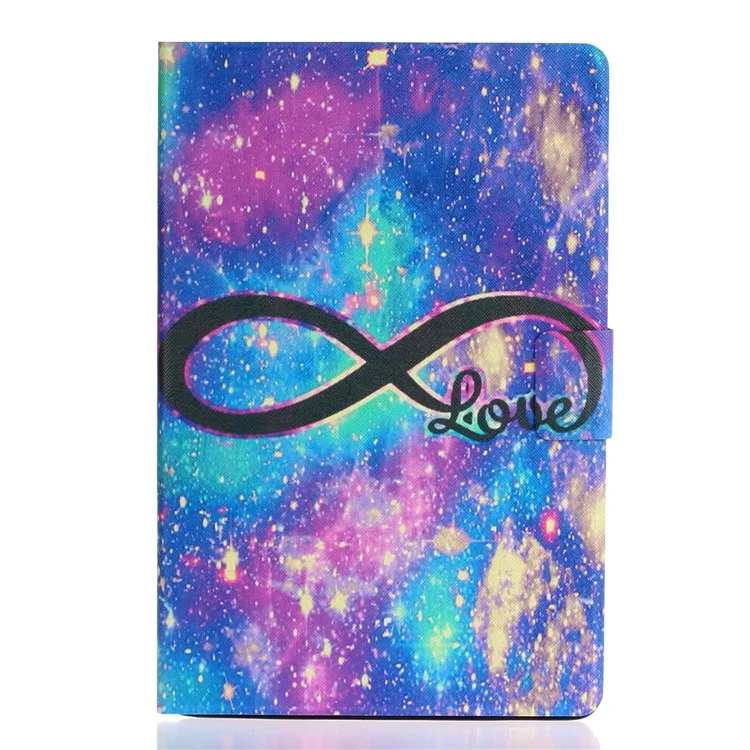 Für Samsung Galaxy Tab A9+ Case PU-Leder-Muster-Druckerei-Tablet-Cover - 8-Shape Starry Sky