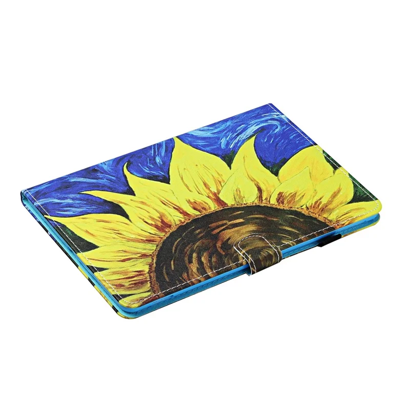 For Samsung Galaxy Tab A9+ Case Card Holder Tablet Stand Cover - Sunflower