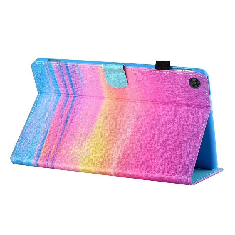 For Samsung Galaxy Tab A9 Case Card Slots Pattern Printing Tablet Cover - Sunrise