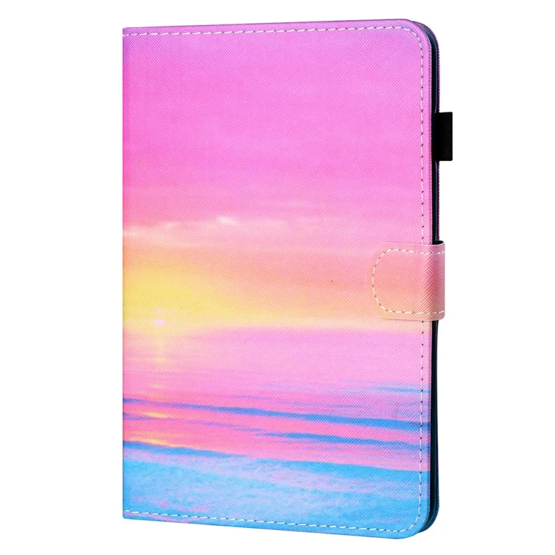 For Samsung Galaxy Tab A9 Case Card Slots Pattern Printing Tablet Cover - Sunrise