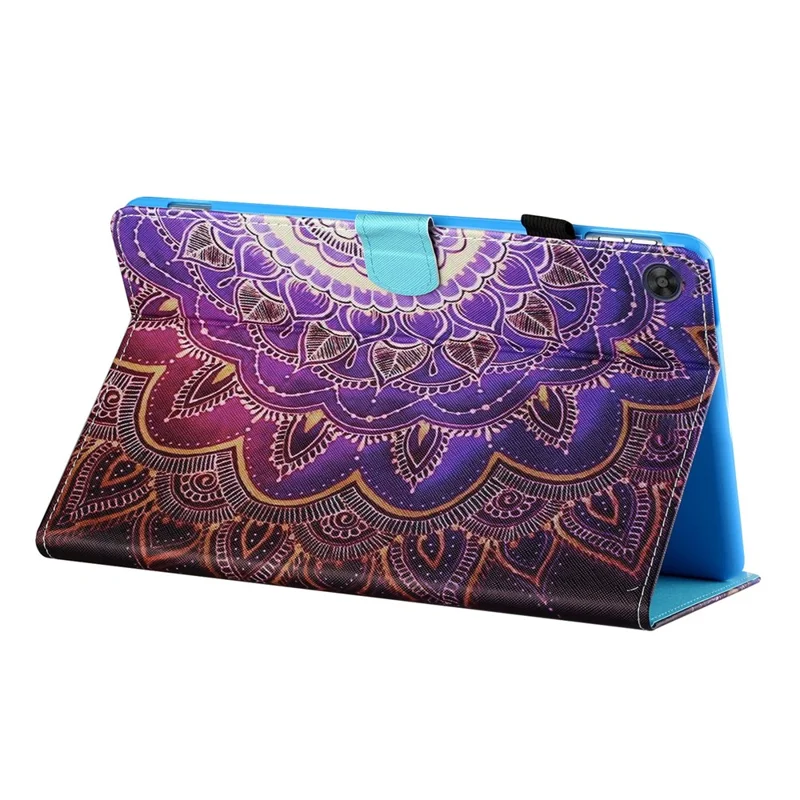 Fodral för Samsung Galaxy Tab A9 med kortfack, mönstertryckt tabletfodral - Mandala