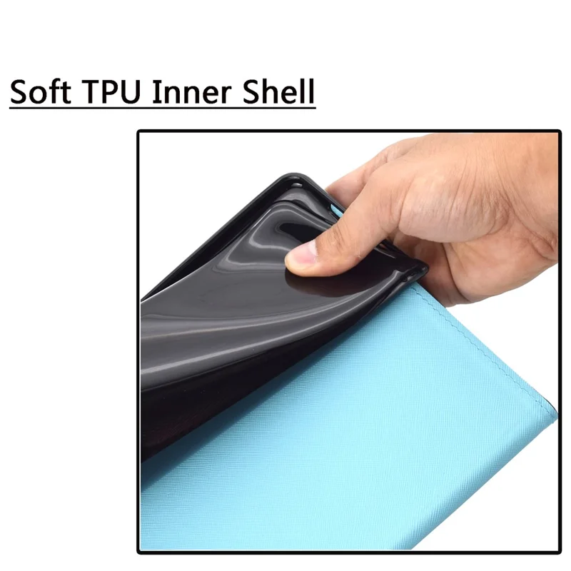 Fodral för Samsung Galaxy Tab A9 med kortfack, mönstertryckt tabletfodral - Mandala