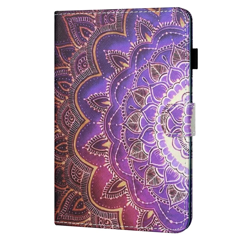 Fodral för Samsung Galaxy Tab A9 med kortfack, mönstertryckt tabletfodral - Mandala