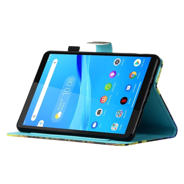 For Samsung Galaxy Tab A9+ Case Stand Tablet Cover with Card Slots - Tree and Elephant