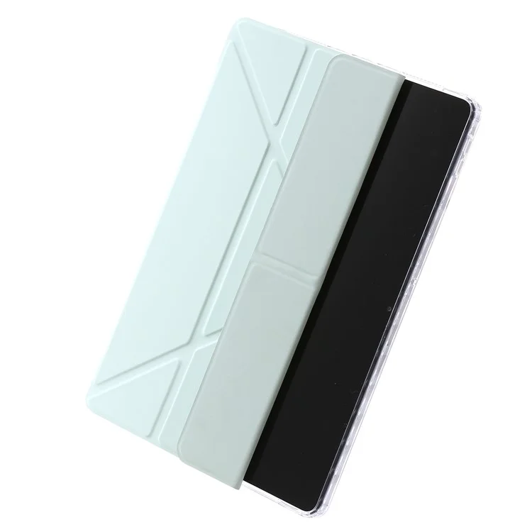 Per Xiaomi Redmi Pad SE Case PU+Acrylic+TPU Stand Tablet Cover Auto Wake / Sleep Shockproof Case - Matcha Green