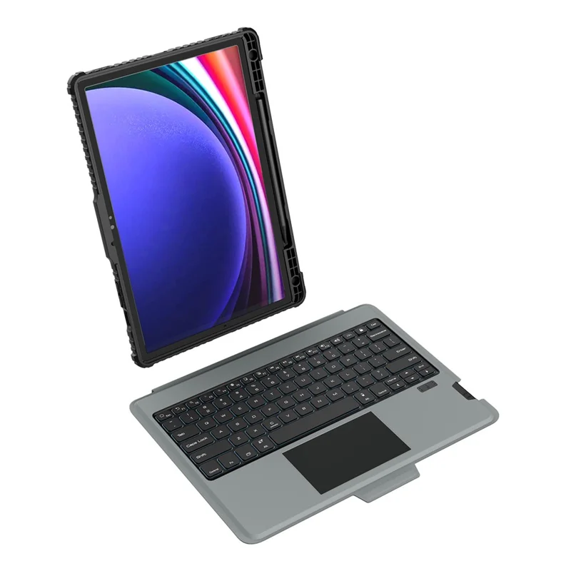 NILLKIN For Samsung Galaxy Tab S9+ Protective Cover with Detachable Backlit Bluetooth-compatible Keyboard