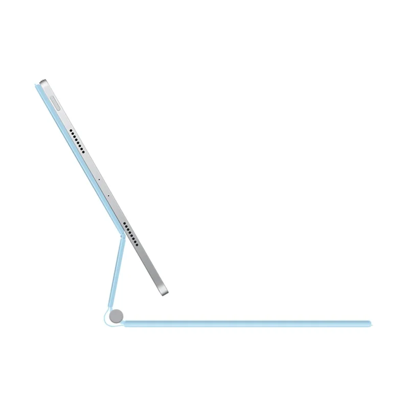 For iPad Pro 11 (2020) / (2021) / (2022) / (2018) / Air (2022) / (2020) Magnetic Floating Bluetooth-compatible Keyboard + Leather Tablet Case - Blue