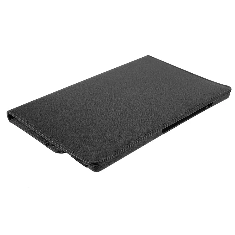 Étui pour Samsung Galaxy Tab A9+ Étui en cuir avec support rotatif - Noir