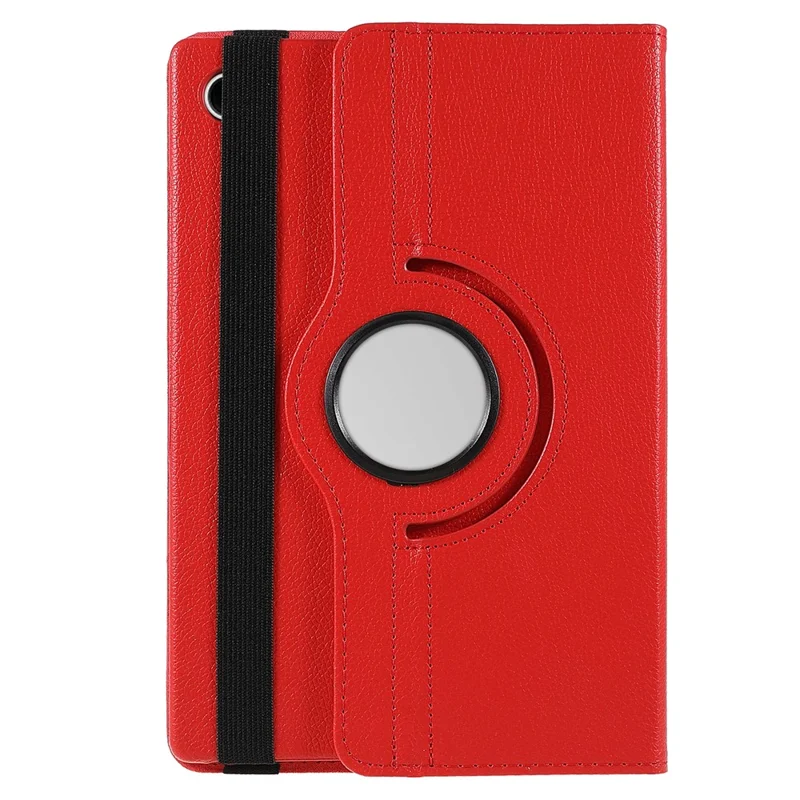 For Samsung Galaxy Tab A9+ Case Tablet Leather Cover with Rotating Stand - Red
