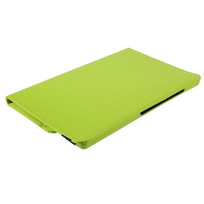 For Samsung Galaxy Tab A9+ Case Tablet Leather Cover with Rotating Stand - Green