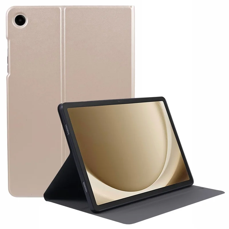 For Samsung Galaxy Tab A9+ Case Shockproof PU Leather Tablet Flip Cover - Gold