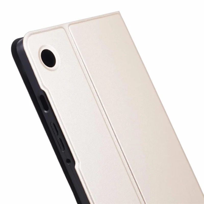 For Samsung Galaxy Tab A9 Tablet Case Anti-Drop PU Leather Flip Cover - Gold