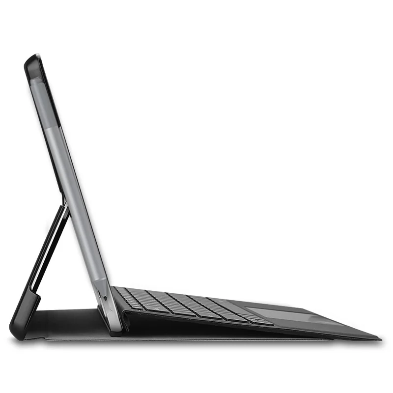 Para Microsoft Surface Go 4 Case Foldable PU Leather Stand Full Protection Cover - Branco