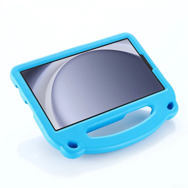 For Samsung Galaxy Tab A9 Case Cartoon Panda Kickstand Tablet EVA Cover - Black