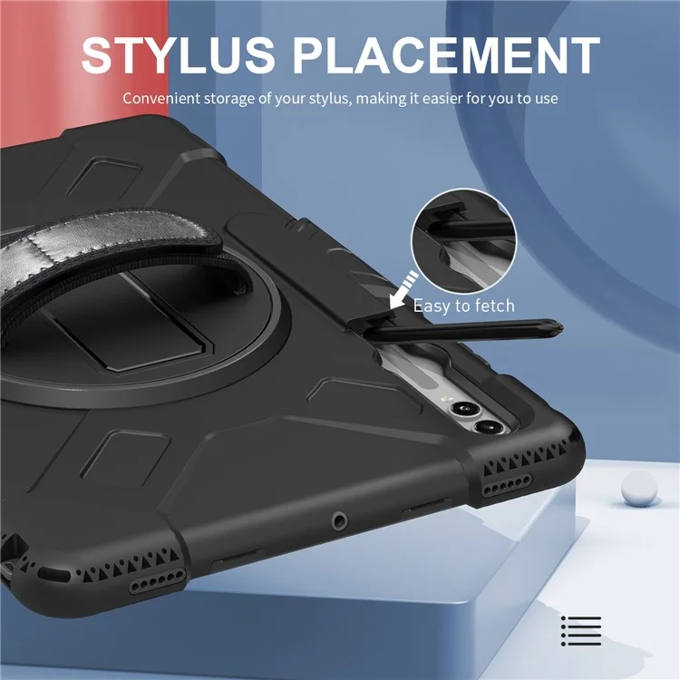 For Samsung Galaxy Tab S9 Ultra Case Kickstand Shockproof Tablet Cover with Shoulder Strap