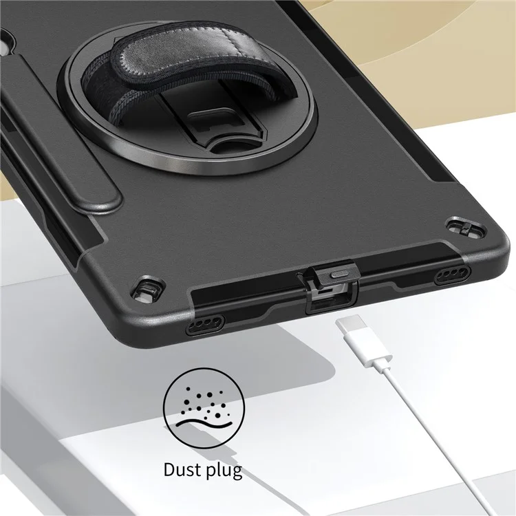 Funda para Samsung Galaxy Tab S9+ Tablet, con soporte, ranura para bolígrafo y cubierta de PC + TPU con correa para el hombro