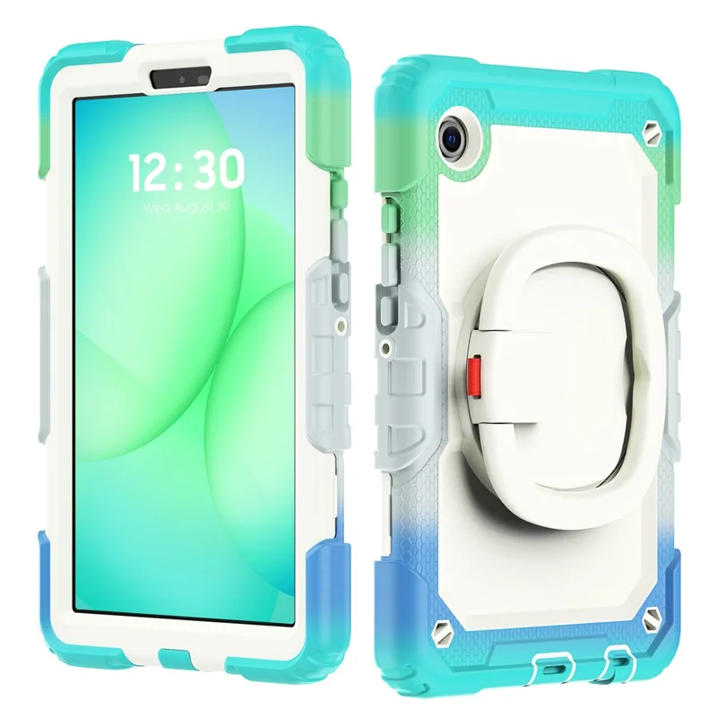 Cover con supporto per tablet Samsung Galaxy Tab A11 / A9 con tracolla / protezione schermo in PET - Blu baby colorato